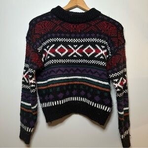 Vintage 90’s Jamie Scott Sweater Eclectic Grandpa Cottagecore Crewneck Knit Sz L